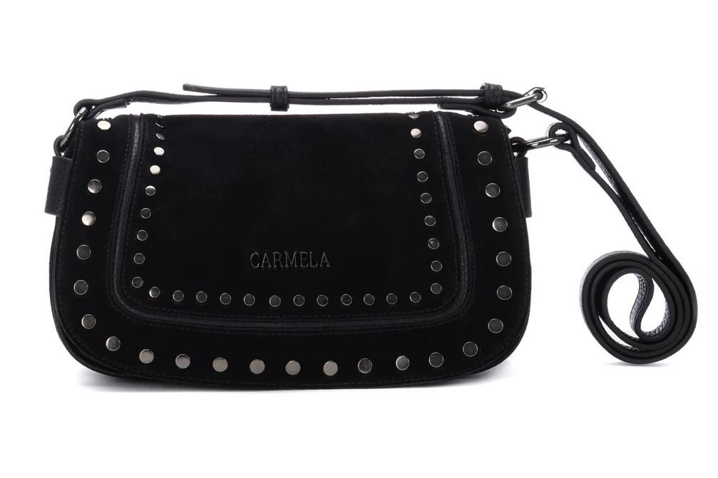 Bolso Bandolera Carmela 186236 en negro para mujer de Serraje Estilo Boho