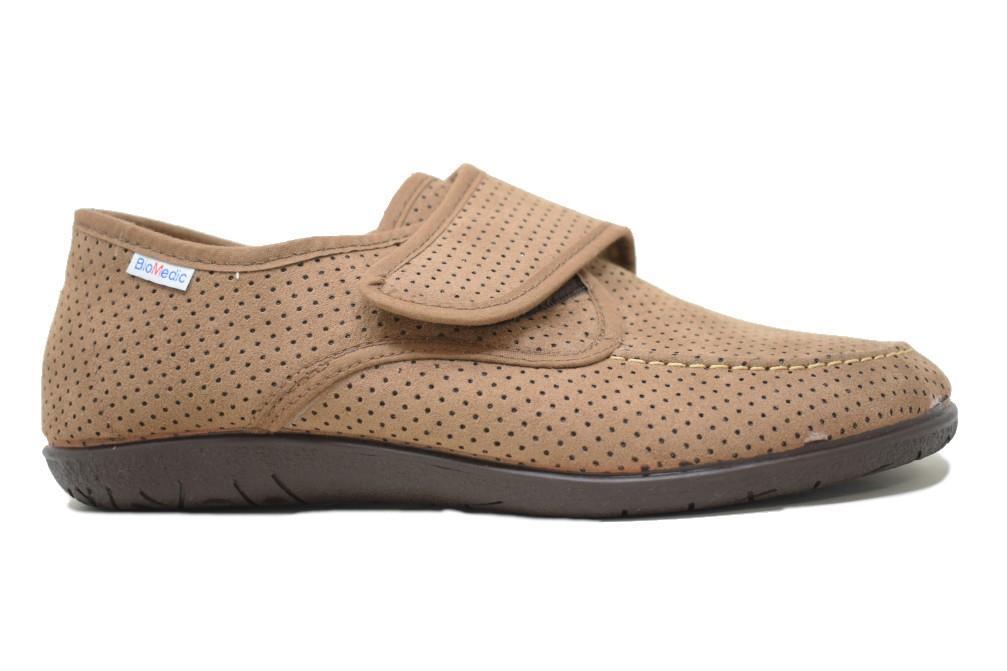 Zapatillas de casa Cabrera biomedic 9558 en taupe para hombre