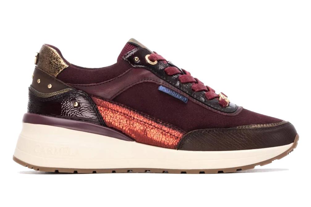 Zapatillas deportivas Carmela 162652 en color burdeos