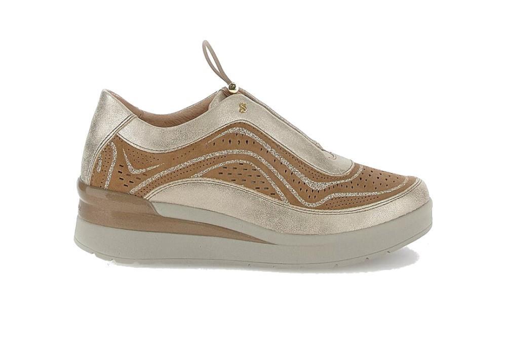 Zapatillas deportivas Stonefly CREAM 38 en marrón para mujer.