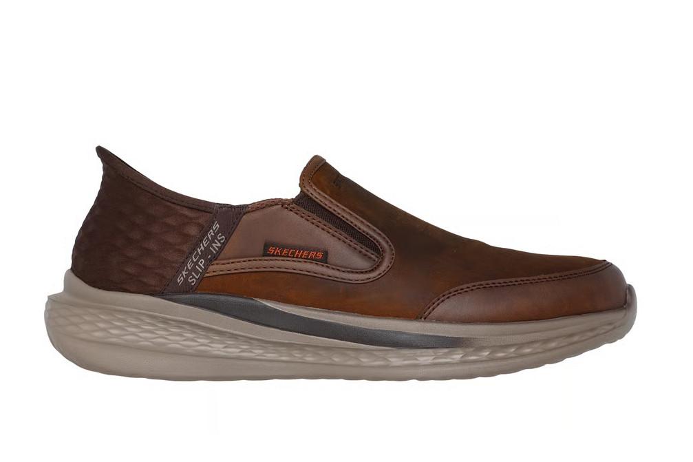 Zapatos deportivos Skechers Slip-ins Relaxed Fit Slade Cooper 205237 marrones para hombre