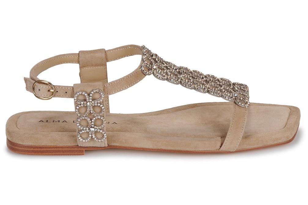 Sandalias planas Alma en Pena V251916 en sand para mujer