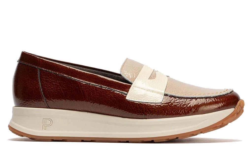 Mocasines Pitillos 10202 en cuero para mujer