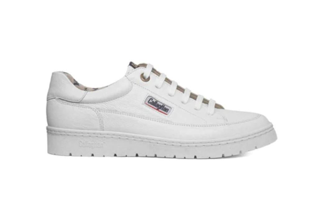 Zapatilla deportiva Callaghan 55210 Petete para hombre en blanco