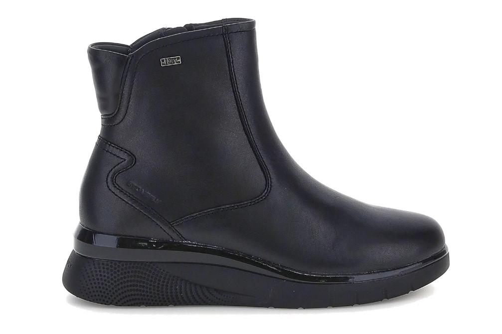 Botines de cuña mujer Stonefly Cleryn HDry 18 negro de napa 221689