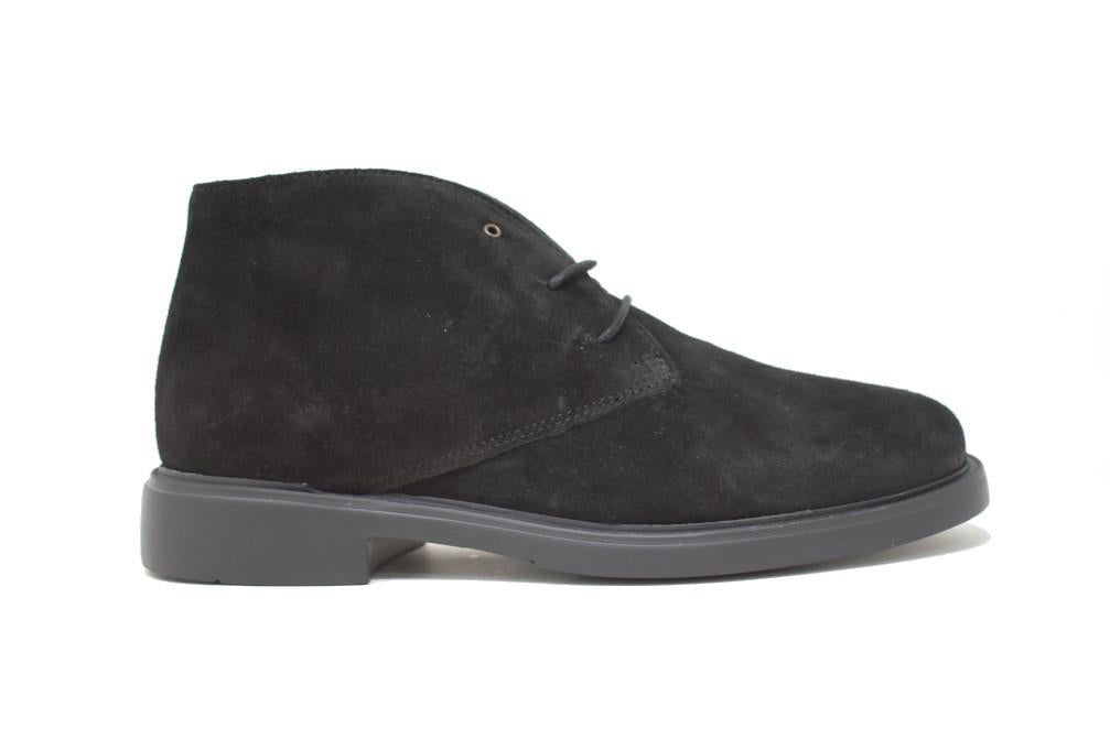 Botines de piel con cordones Angel Sansano 25000 GREENWICH para hombre en negro