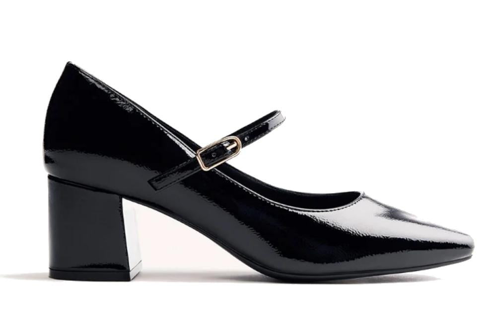 Zapatos de tacón Mary-Jane Gioseppo Windham 73270 en charol negro para mujer - Zapatos de fiesta