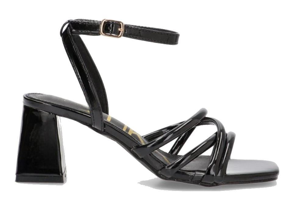 Sandalia de tacón Etika 90005 en negro para mujer