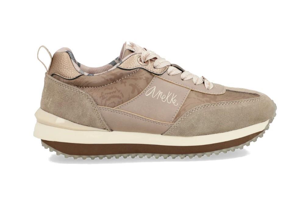Zapatillas deportivas Anekke 41380 en beige para mujer