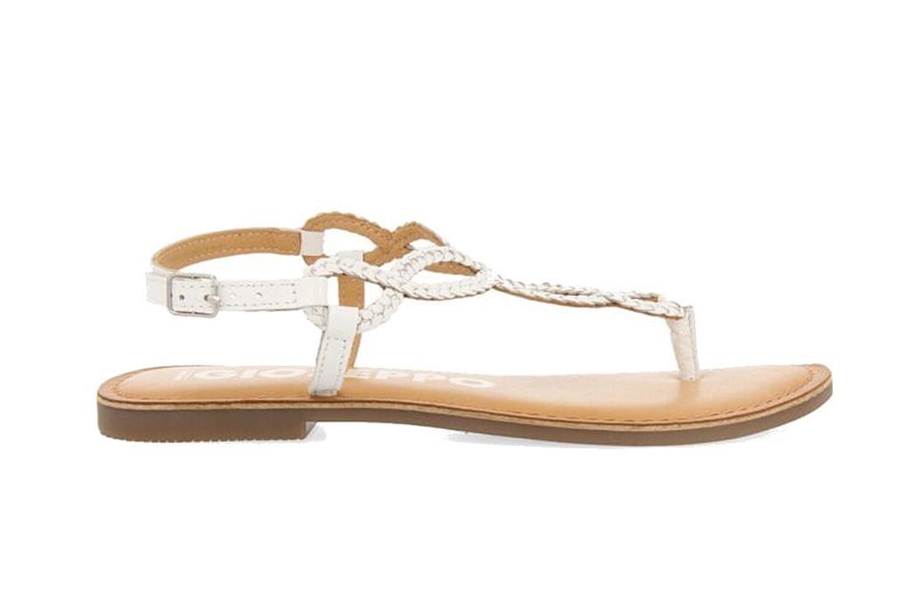 Sandalias planas de dedo Gioseppo Merignas 69111 en negro para mujer