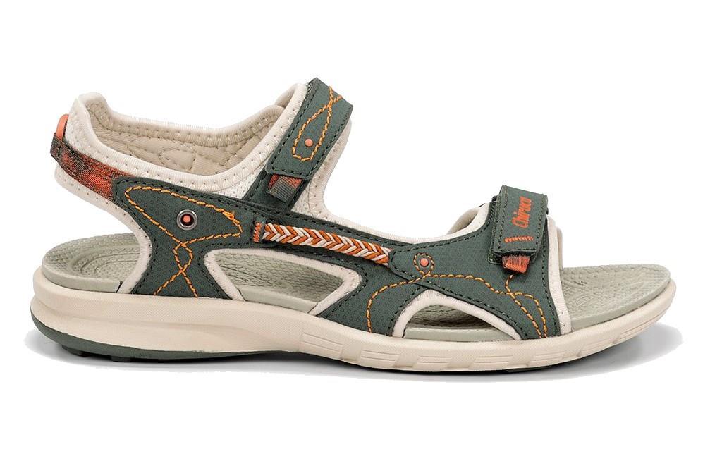 Sandalias Chicura Mojacar 01 en verde para mujer