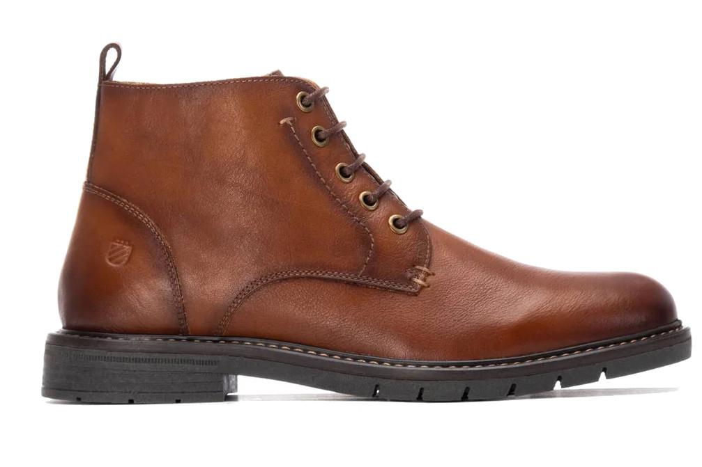 Botines de hombre con cordones Carmela 162675 en camel
