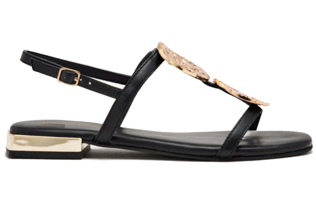 Sandalias planas Gioseppo Trofa 72364 en negro para mujer