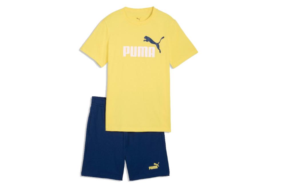 Conjunto Corto Puma ESS No. 1 Logo para Niño Amarillo 686298-55