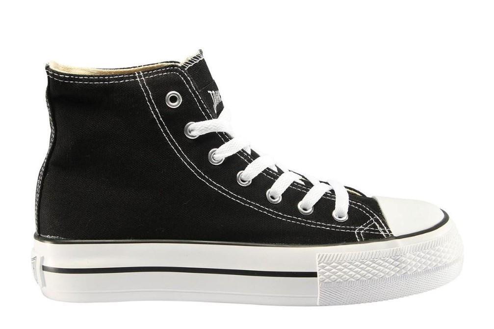 Zapatillas lona John Smith Libel high 25V en negro para mujer