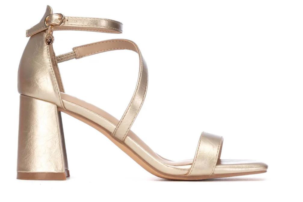 Sandalias de tacón para mujer XTI 145105 Oro