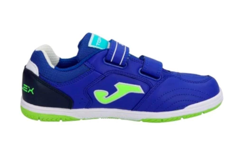 Zapatillas de fútbol sala JOMA TOP FLEX JR 2504 INDOOR TPJS2504INV para niño en azul