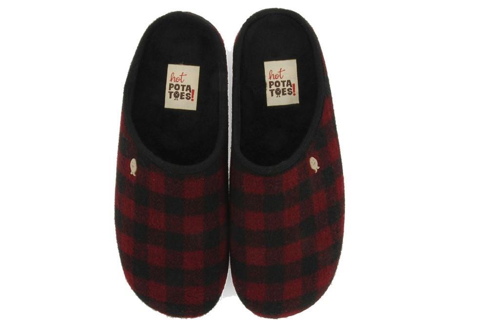 ZAPATILLAS DE CASA Hot Potatoes SAVANNAH 73885 en burdeos de hombre