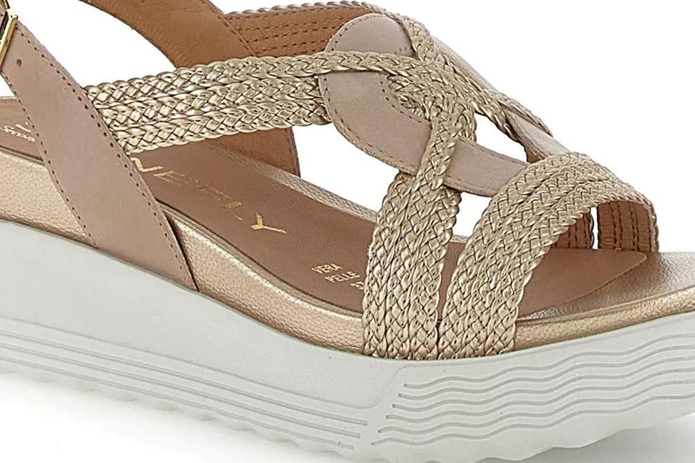 Sandalias con plataforma Stonefly 220895 PARKY 24 EMBOSSED para mujer en taupe