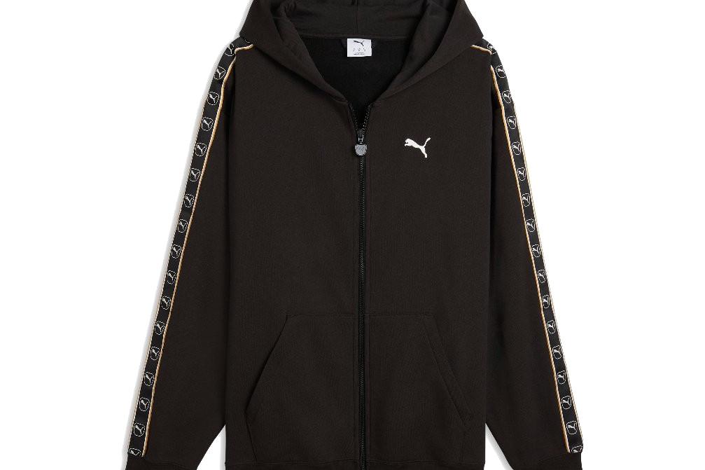 Sudadera con capucha Puma ESS Elevated Tape con cremallera hombre negra 694343-01