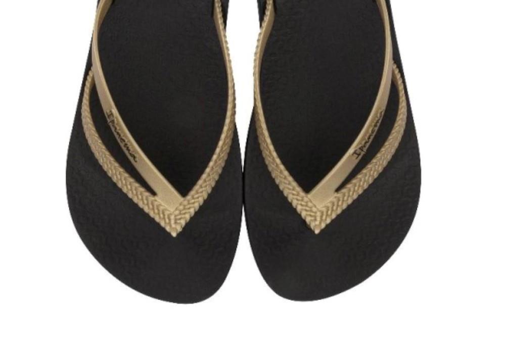Chanclas de dedo Ipanema Bossa Soft V Fem en negro para mujer
