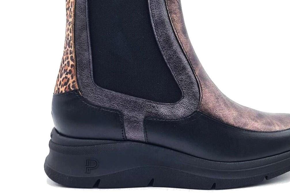 Botines Chelsey Pitillos 10755 de color negro