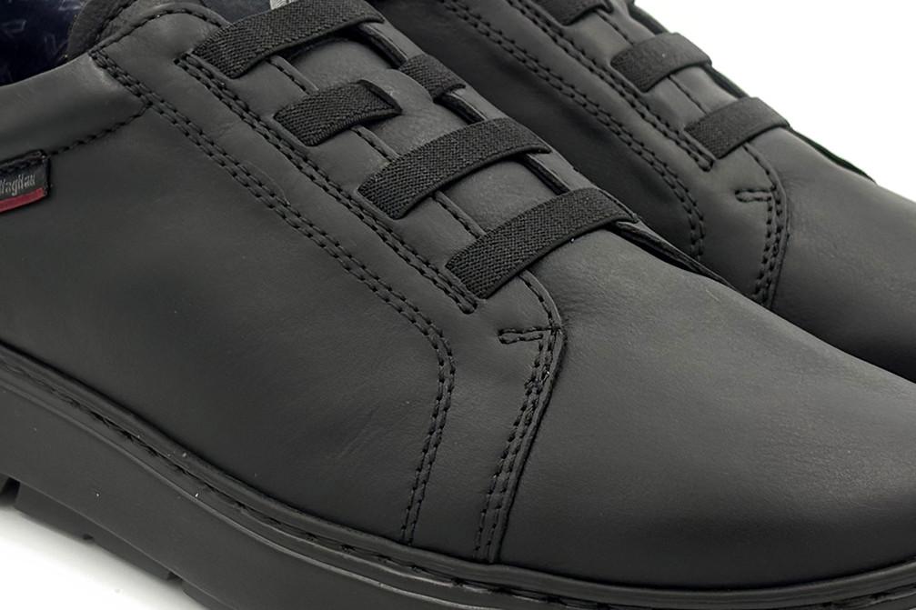 Zapatos deportivos de piel Callaghan 60603 Adaptable negro para hombre