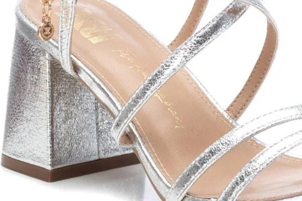 Sandalia de tacón XTI 142351 Plata para mujer