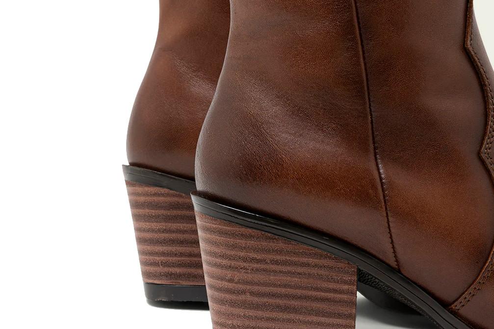 Botas altas cowboy Porronet Flora 4755-020 en cuero