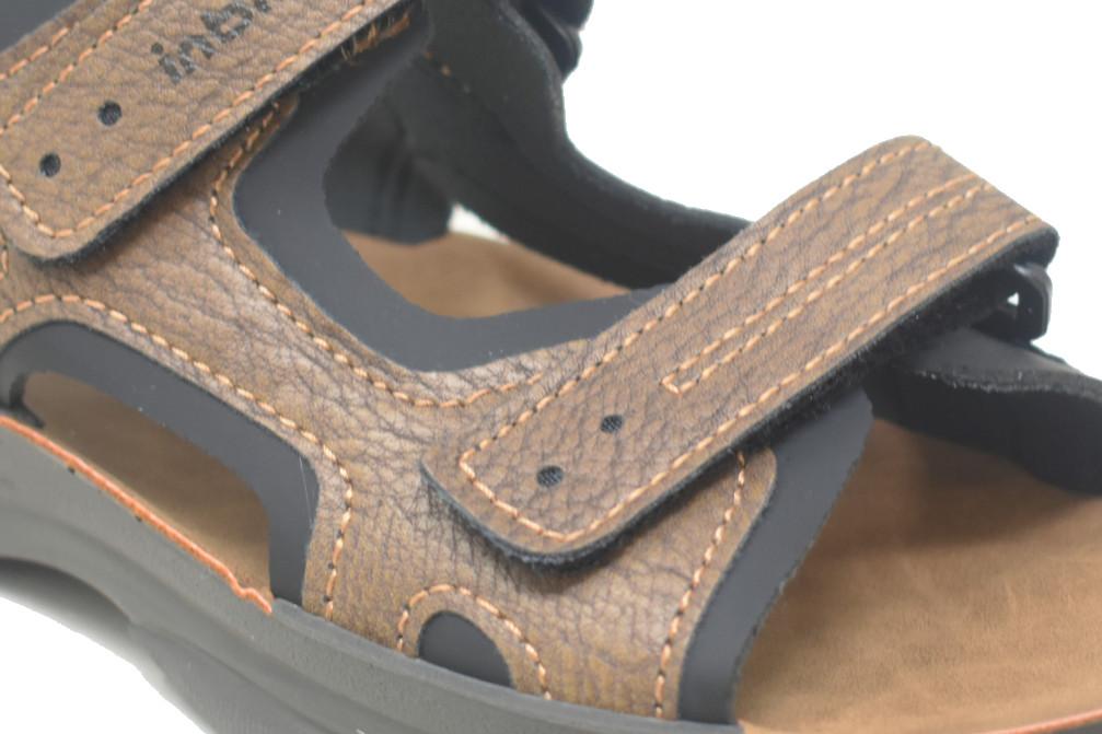 Sandalia Deportiva Hombre Inblu RY000029 Marrón con Cierre Ajustable