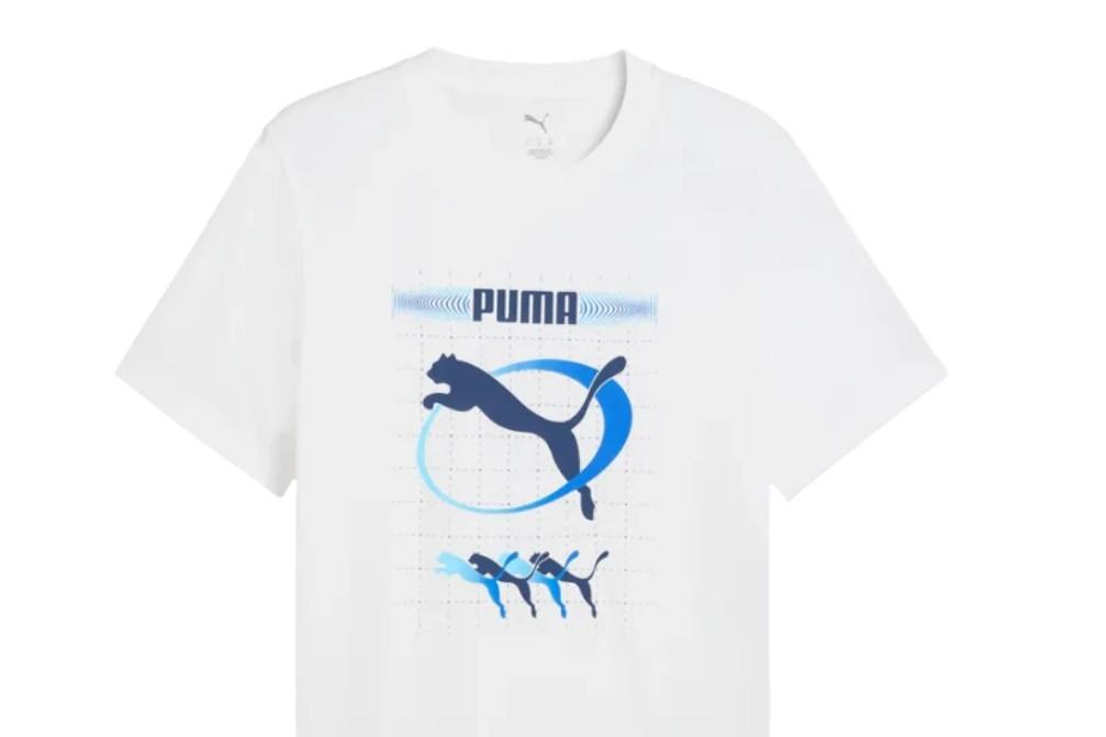 Camiseta Puma Graphic Execution para Hombre Blanca 691786-02