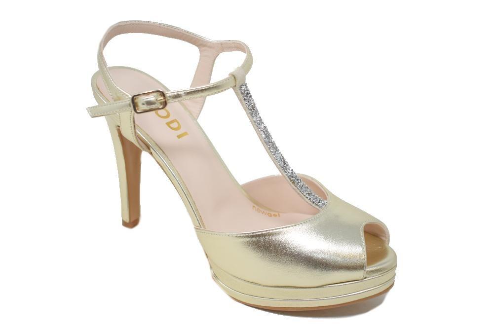 Zapatos de Tacón alto Lodi Pauler– Sandalias de fiesta Elegantes para Mujer oro