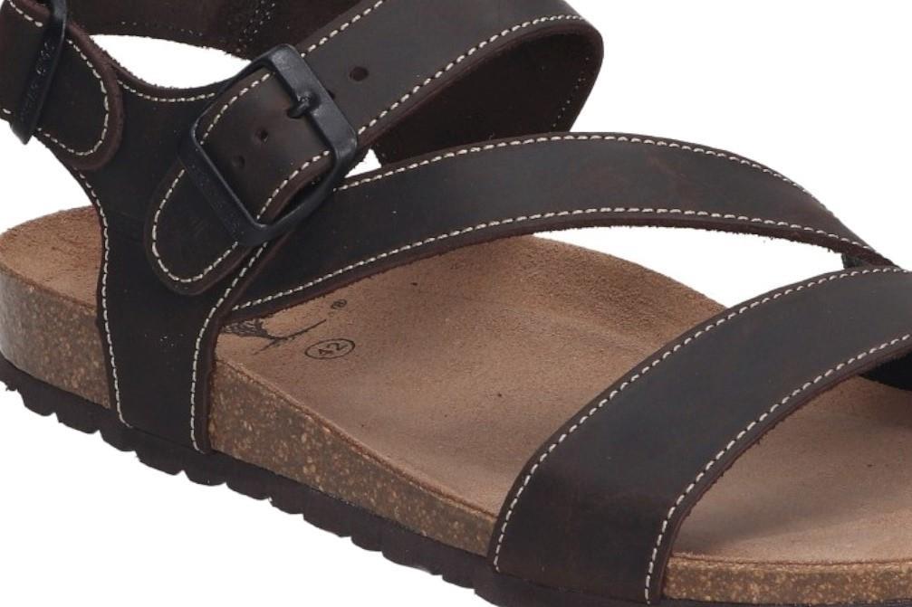 Sandalias planas Inter Bios 9557 en moka para hombre
