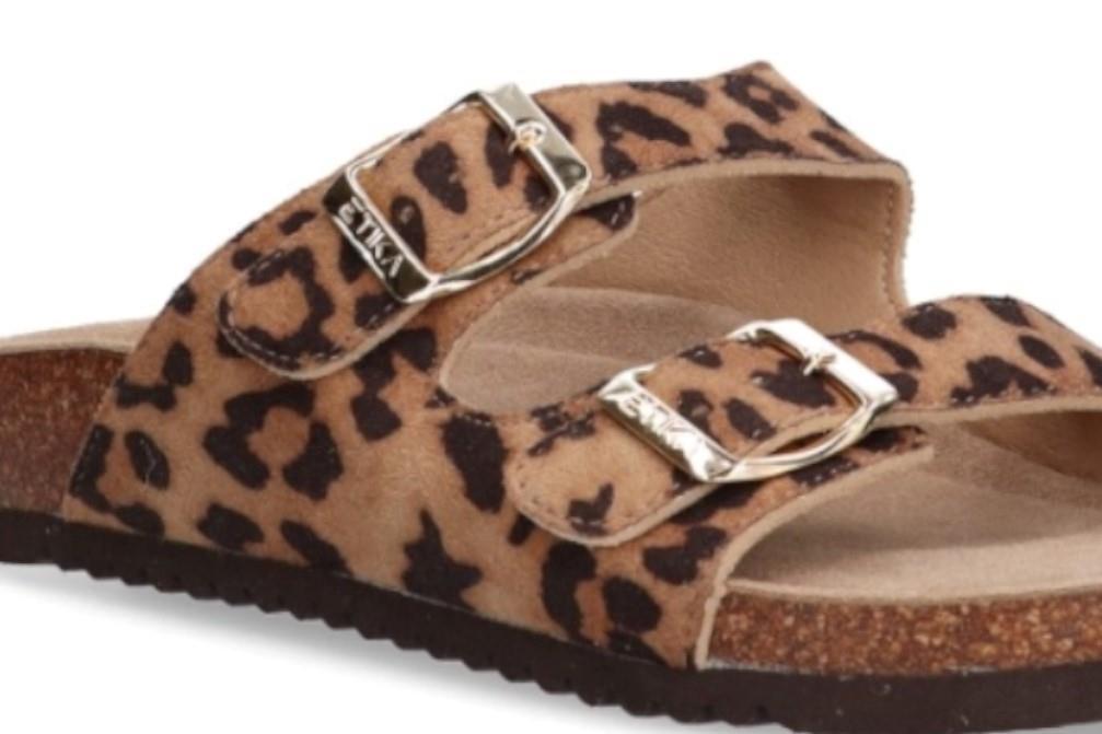 Sandalias bio Etika 10015 Arenal en leopardo para mujer