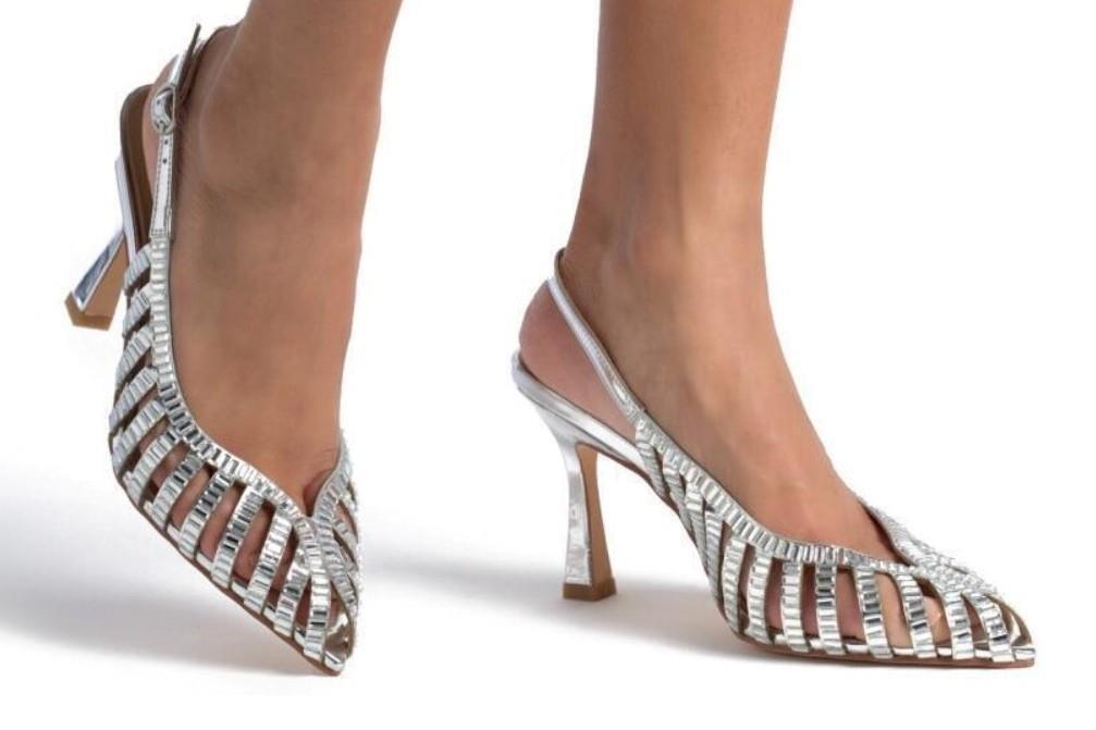 Zapatos de fiesta Alma en Pena V250622 en plata para mujer