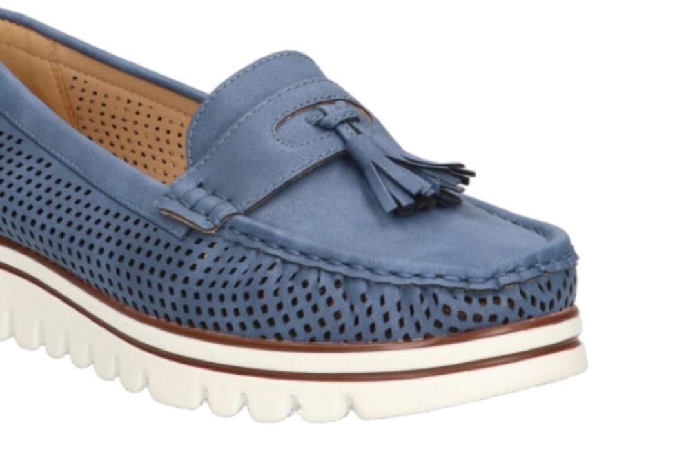 Mocasín Etika Armony luanco 68004 para mujer en azul