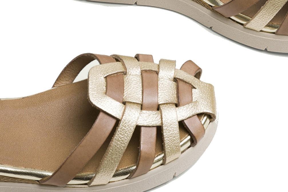Sandalias Porronet Clotilde 3152 en taupe para mujer