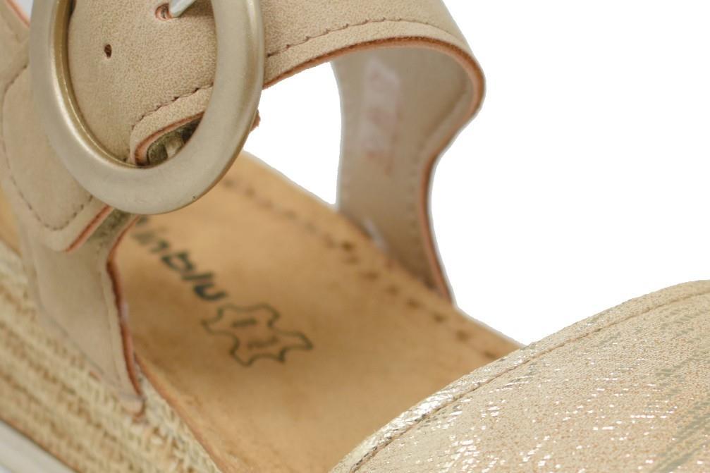 Inblu Sandalias con cuña mod RV000013 en beige para mujer