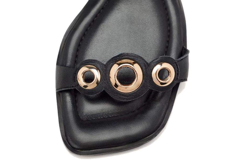 Sandalias planas Gioseppo SIREN 74348 en negro para mujer