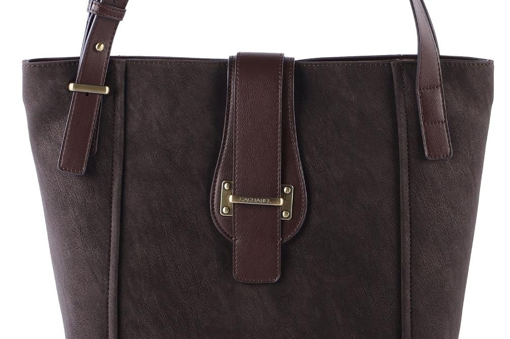 Bolso shopper de hombro Cacharel bags H262070 moka con asas ajustables