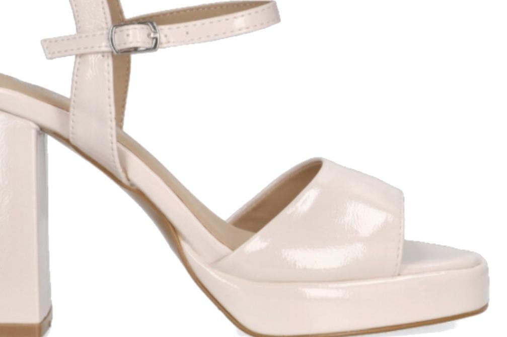 Sandalias de tacón Etila BETLEM 90006 en beige para mujer