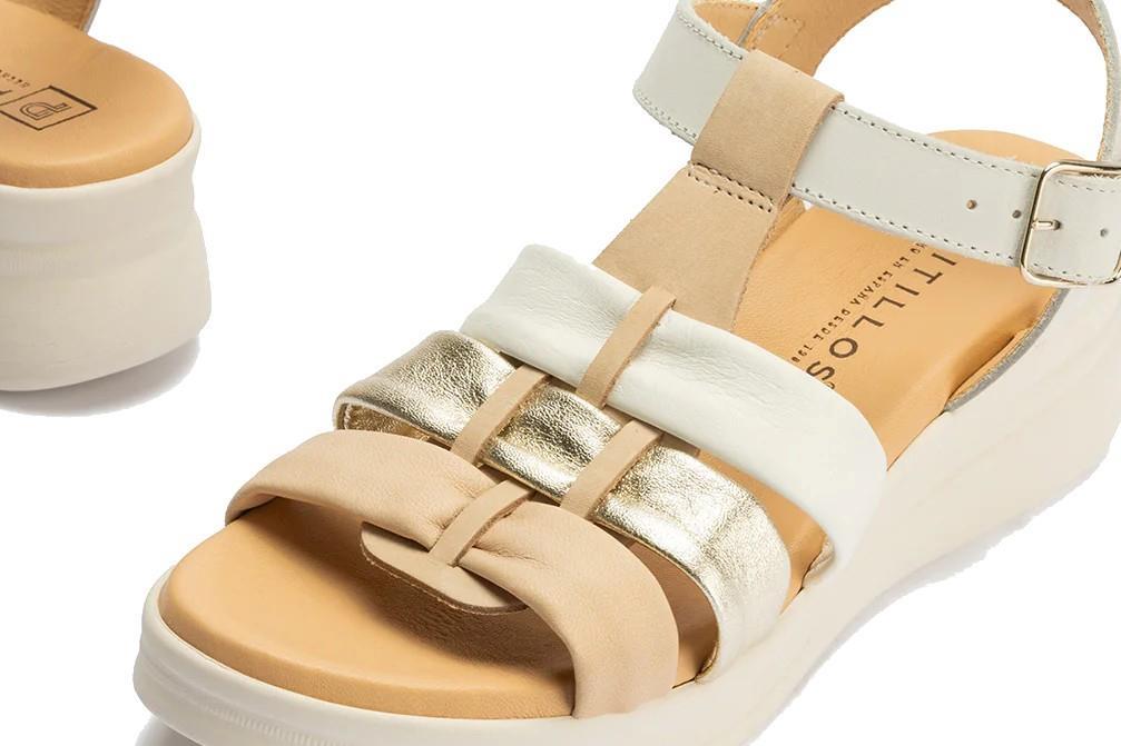 Sandalias pitillos 10614 en blanco para mujer