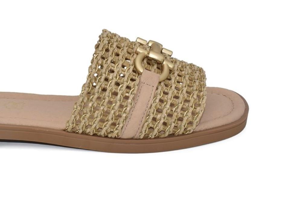 Sandalias de pala Cokketta 151 en beige para mujer