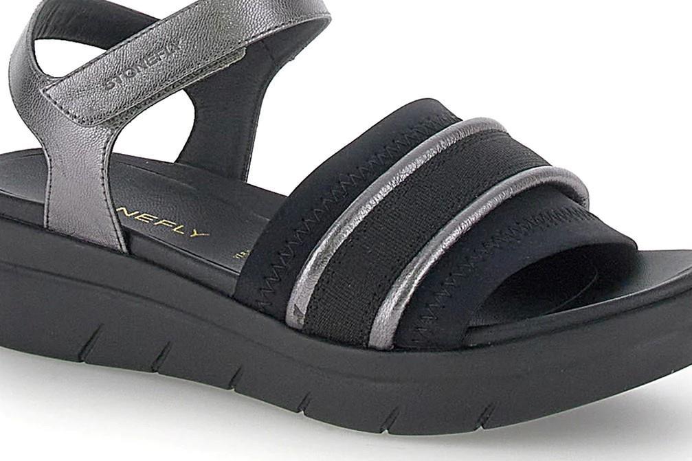 Sandalias Stonefly AQUA III en negro para mujer