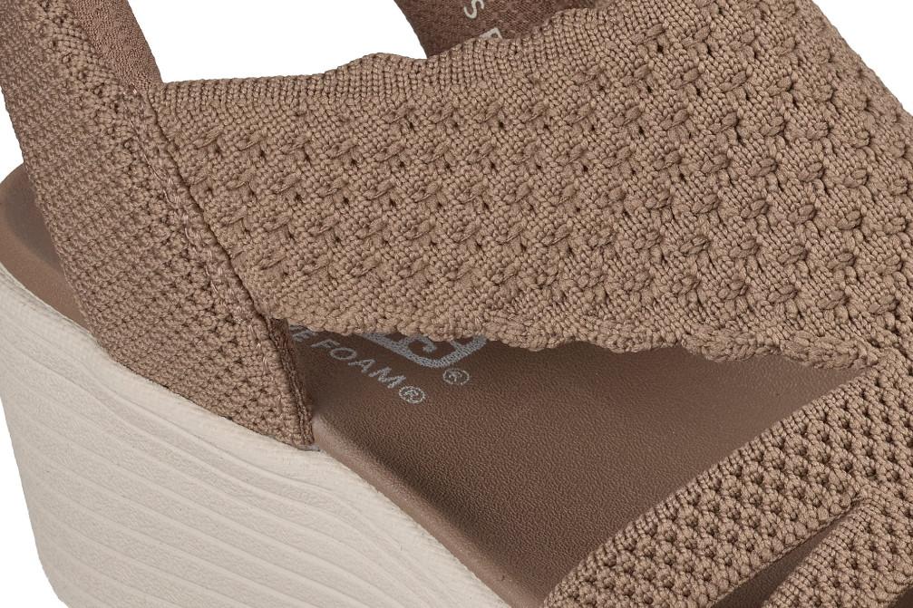 Sandalias Mujer Skechers Slip-Ins Parallel Lite Summer Invite 120012 Moka | Cuña Ligera y Máximo Confort