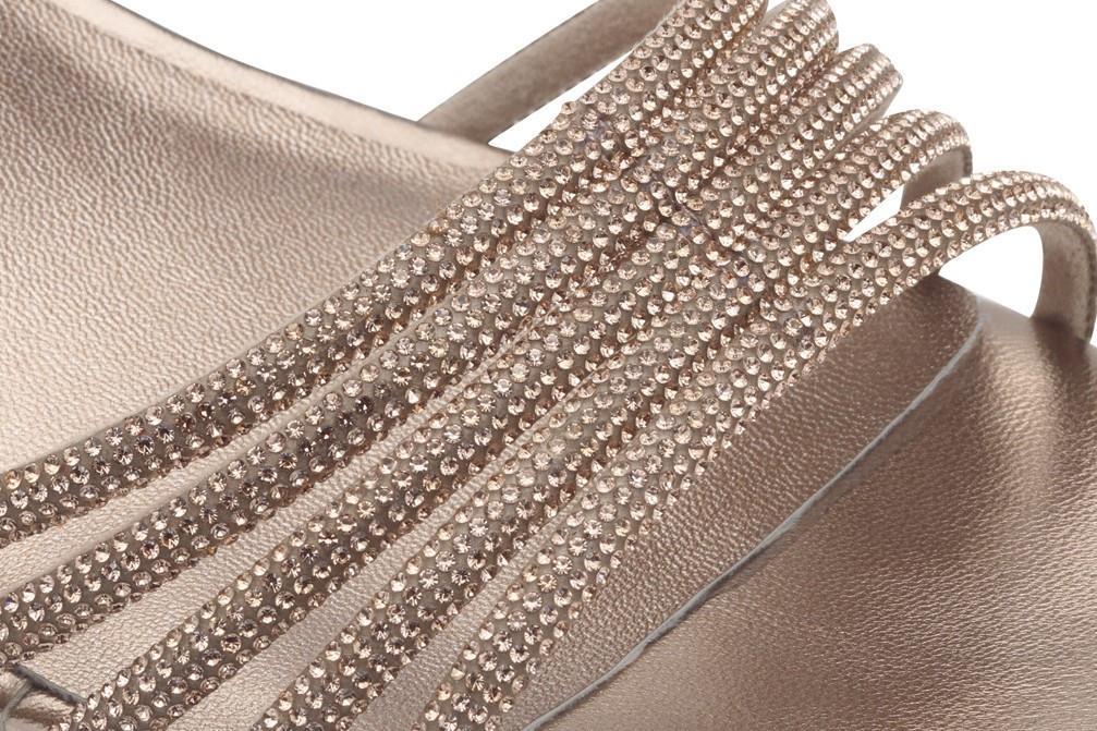 Sandalias con tacón Tamaris 1-28248-44-586 en oro rosa para mujer