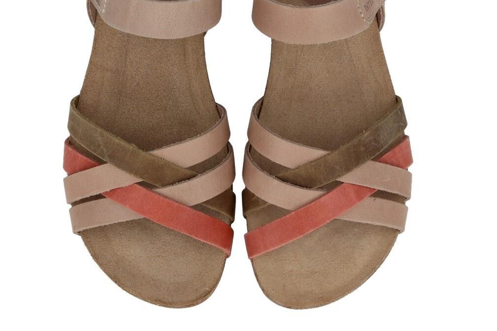 Sandalias cómodas Inter Bios 4486 en beige para mujer