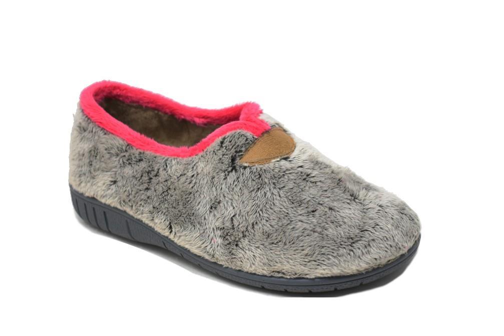 Zapatillas de casa Calusa 951 en gris para mujer