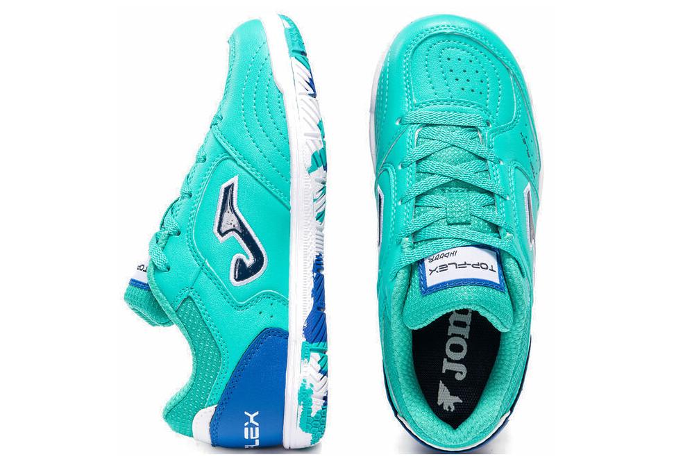 Zapatillas de fútbol sala Joma Top Flex Jr 26 TPJW2627IN turquesa para niños