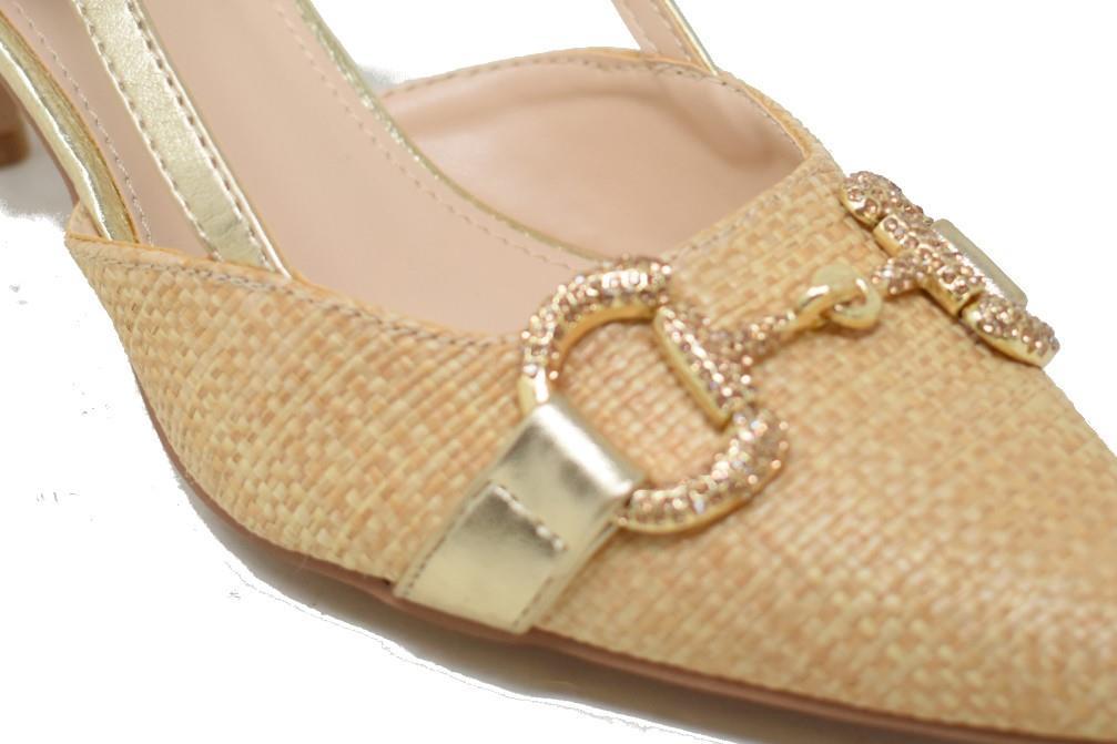 Zapatos de tacón Isteria 24023 en beige para mujer